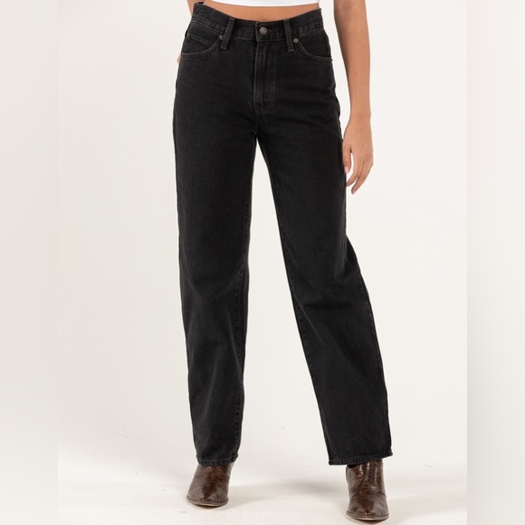 LEVIS ‘94 Baggy - Dad Jean Dark Grey Black Wash Jeans 30 - Picture 3 of 12